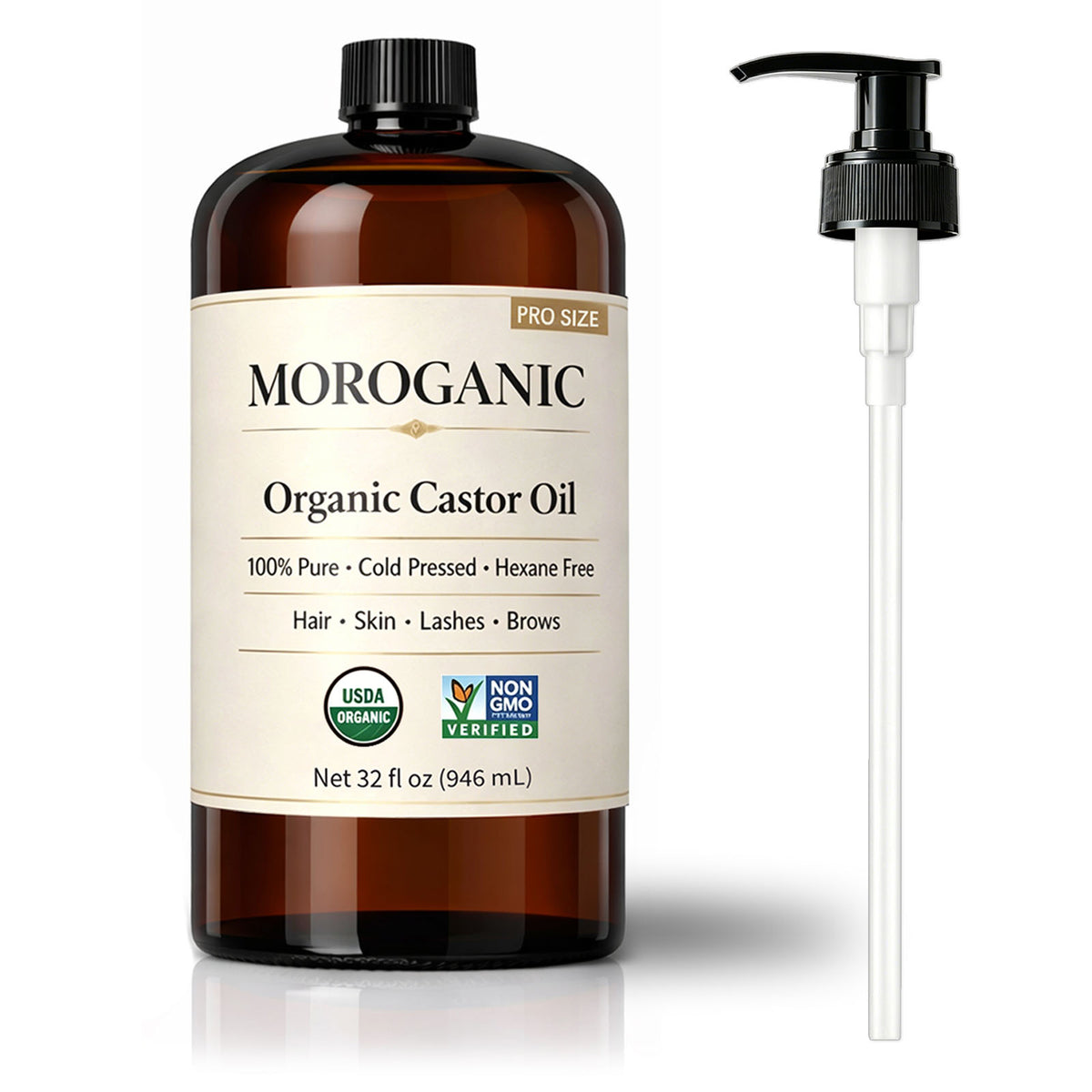 Organic Castor Oil — 32 fl oz